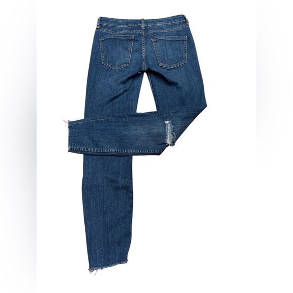 ZARA Premium Denim Collection, Distressed Blue Jeans, Size 6 - Picture 9 of 10